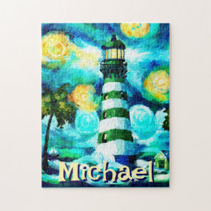 Tropical Lighthouse Coastal Nautical Personalisier
