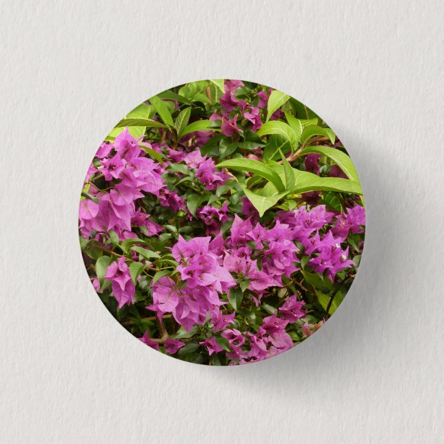 Tropical Lila Bougainvillea Floral Button (Vorderseite)