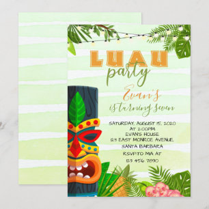Tropical Luau Birthday Einladung