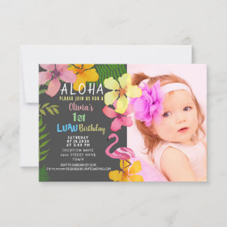 Tropical Luau Birthday Einladung