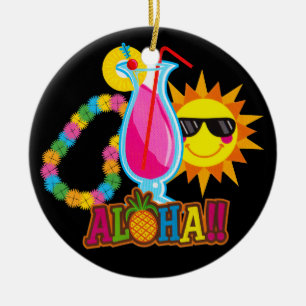 Tropical Luau Cocktail Ornament