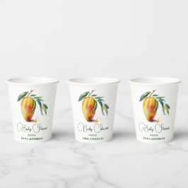 Tropical Mango | Babydusche Pappbecher