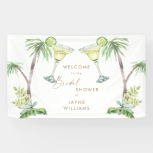 Tropical Margarita Cheers Brautparty Banner