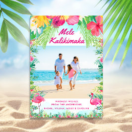 Tropical Mele Kalikimaka Weihnachtsgebäck Foto Feiertagskarte