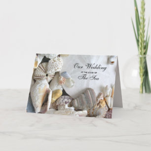 Tropical Melody Folded Seashell Wedding Einladung