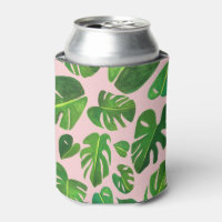 Tropical Monstera Aquarellbilder grün