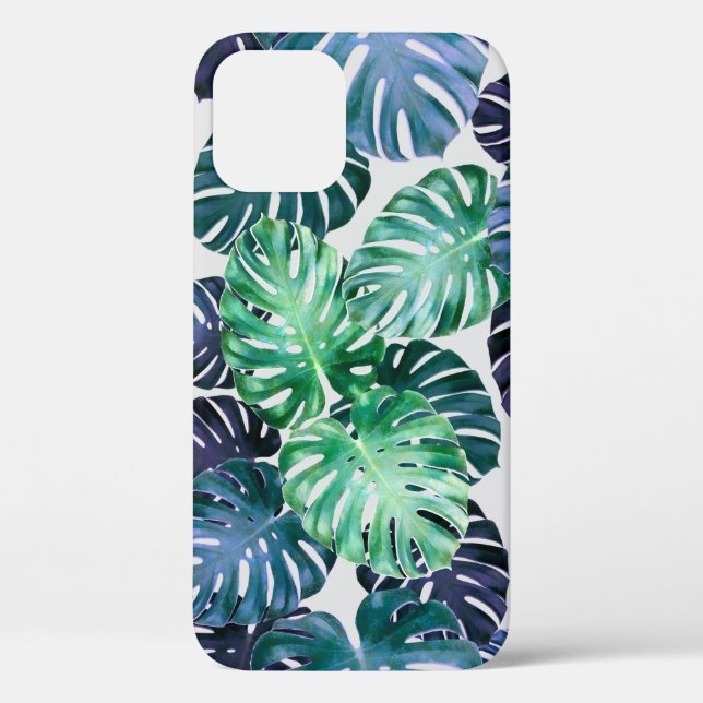 Tropical Monstera Blätter Case-Mate iPhone Hülle (Rückseite)