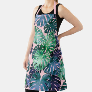 Tropical Monstera Blätter Schürze