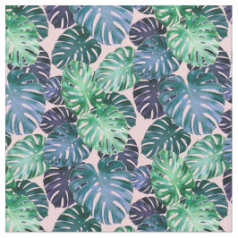 Tropical Monstera Blätter Stoff