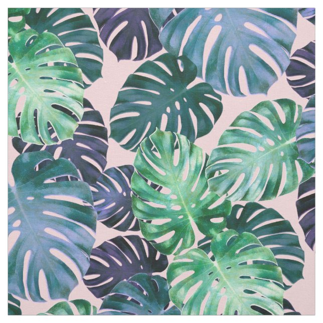 Tropical Monstera Blätter Stoff (Muster)