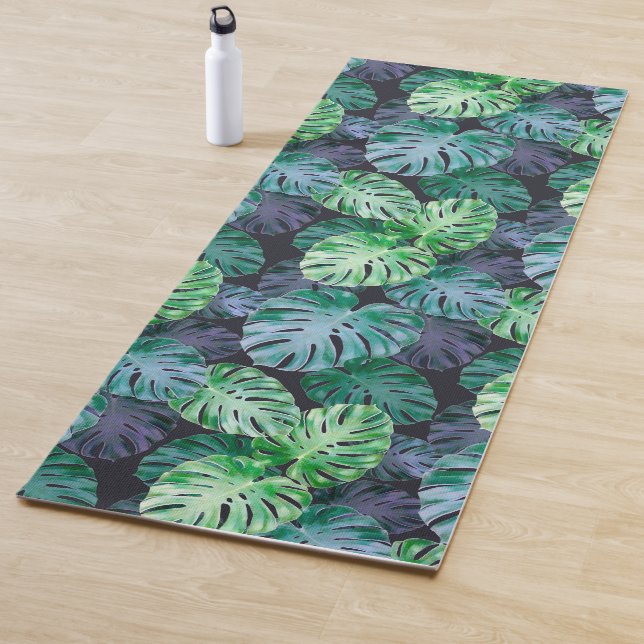 Tropical Monstera Blätter Yogamatte (Beispiel)