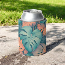 Tropical Monstera Bold Floral & Palm in Grün