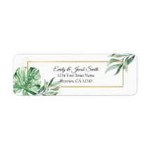 Tropical Monstera Botanicals & Gold