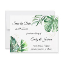 Tropical Monstera Botanicals & Gold |