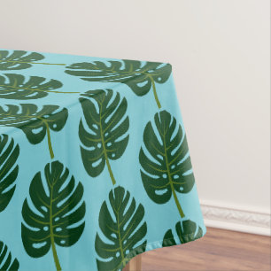 Tropical Monstera feuille motif floral nappe