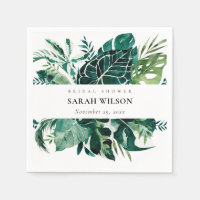 Tropical Monstera Green Foliage Brautparty