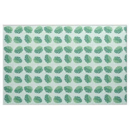 Tropical Monstera Green Leaf Muster Fabric Stoff