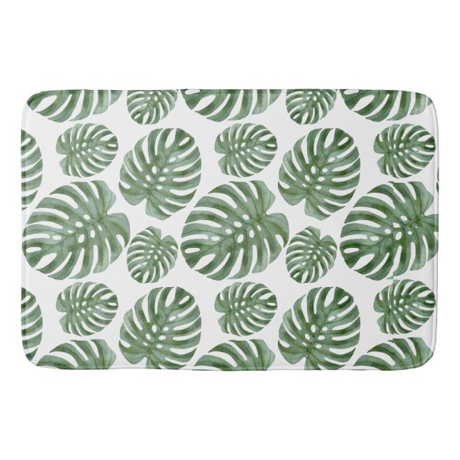 Tropical Monstera Leaf Bath MAT Badematte (Vorderseite)