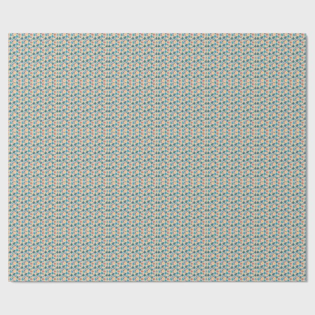 Tropical Monstera Leaf Pattern - farbenfrohe Natur Geschenkpapier (Flach)