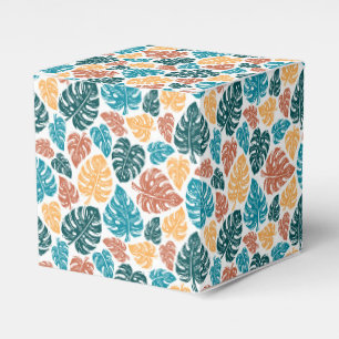 Tropical Monstera Leaf Pattern - farbenfrohe Natur Geschenkschachtel