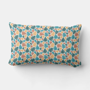 Tropical Monstera Leaf Pattern - farbenfrohe Natur Lendenkissen