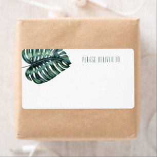 Tropical Monstera Leaf Printable Mailadresse