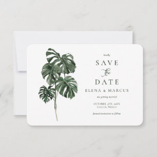 Tropical Monstera Save the Date