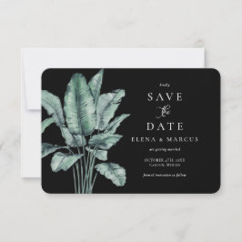 Tropical Monstera Save the Date