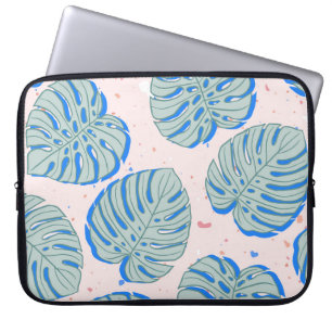 Tropical Monstera: Terrazzo Vintages Muster Laptopschutzhülle
