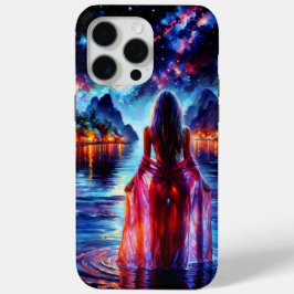 Tropical moonlit fantasy woman in paradise Case-Mate iPhone hülle