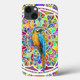 Tropical Mosaic – Blue & Gold Macaw Mandala Case-Mate iPhone Hülle