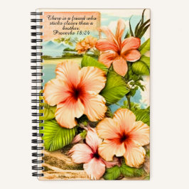 Tropical Notebook Sprüche 18:24 Notizbuch