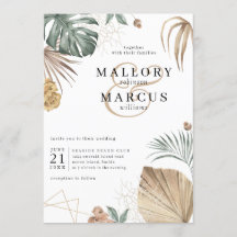Tropical Oasis Pampas Island Wedding