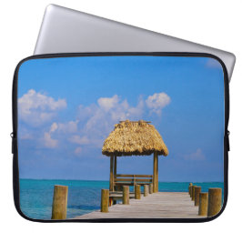 Tropical Ocean Beach Dock Laptopschutzhülle