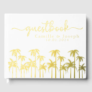 Tropical Palm arbre destination mariage livre d'or