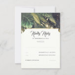 Tropical Palm Beach Wedding UAWG RSVP Karte<br><div class="desc">Antwortkarten für Hochzeiten am tropischen Strand</div>