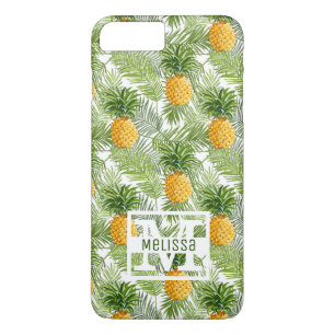 Tropical Palm Blätter & Ananas Name hinzufügen Case-Mate iPhone Hülle