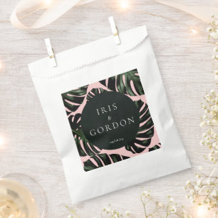 Tropical Palm Blätter Custom Wedding Geschenktütchen