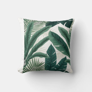 Tropical Palm Blätter Kissen