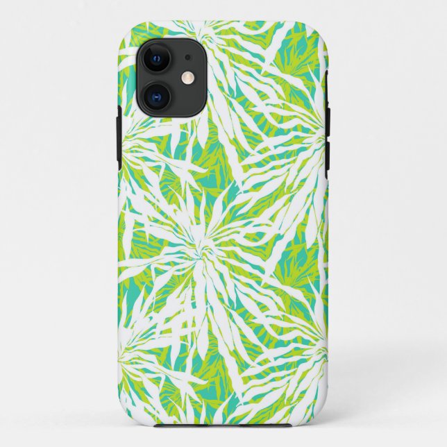 Tropical Palm Blätter Muster Case-Mate iPhone Hülle (Rückseite)