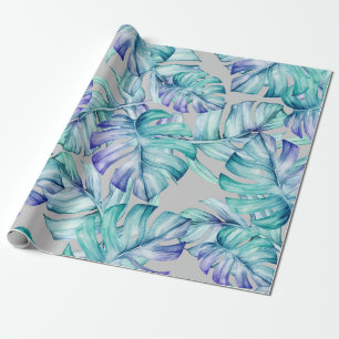 Tropical Palm Blätter Muster Geschenkpapier