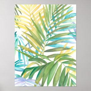 Tropical Palm Blätter Poster