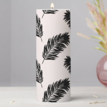 Tropical Palm Blätter Schwarz-weiß