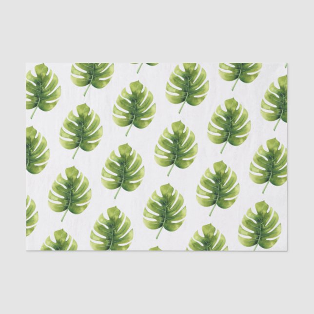 Tropical Palm Blätter Seidenpapier (Vorderseite)
