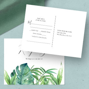Tropical Palm Blätter Song Request UAWG Postkarte