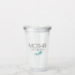 Tropical Palm Blätter Wedding Bachlorette Party Acryltrinkbecher
