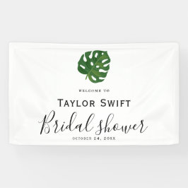 Tropical Palm Brautparty Banner