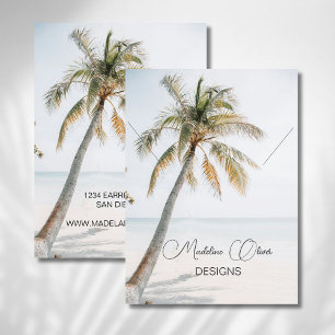 Tropical Palm Coastal Nekklace Display Visitenkarte