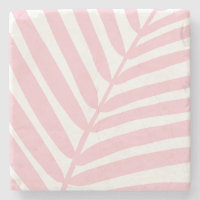 Tropical Palm Leaf Baby Pink