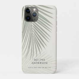 Tropical Palm Leaf Minimal Modern Case-Mate iPhone Hülle